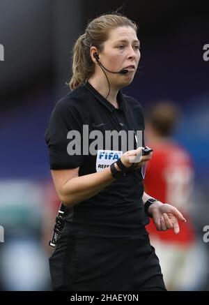 Crawley, UK, 12th December 2021. Referee, Abigail Byrne during the The FA Women's Super League match at The People's Pension Stadium, Crawley. Picture credit should read: Paul Terry / Sportimage Credit: Sportimage/Alamy Live News