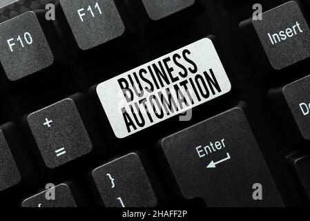 Writing displaying text Business Automation. Word for for Digital Transformation Streamlined for Simplicity Typing Business Agreement Letter