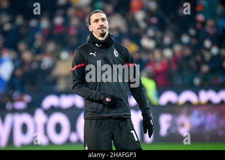 Udine, Italy. 11th Dec, 2021. Milan's Zlatan Ibrahimovic portrait during Udinese Calcio vs AC Milan, italian soccer Serie A match in Udine, Italy, December 11 2021 Credit: Independent Photo Agency/Alamy Live News Stock Photo