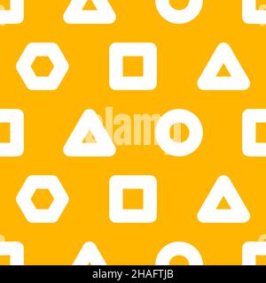 Seamless geometric shapes abstract modern pattern Stock Vector
