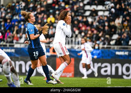 Wendie Renard of Olympique Lyonnais during the Women's French championship, D1 Arkema football match between Paris FC and Olympique Lyonnais (OL) on December 12, 2021 at Charlety Stadium in Paris, France. Photo by Victor Joly/ABACAPRESS.COM Stock Photo