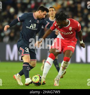 Paris, France. 12th Dec, 2021. of PSG during the Ligue 1 Uber Eats match between Paris Saint Germain and Monaco at Parc des Princes stadium on December 12, 2021 in Paris, France. Photo by Christian Liewig/ABACAPRESS.COM Credit: Abaca Press/Alamy Live News Stock Photo