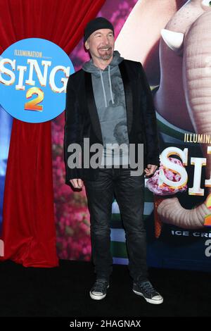 Los Angeles, CA. 12th Dec, 2021. The Edge at arrivals for SING 2 Premiere, The Greek Theatre, Los Angeles, CA December 12, 2021. Credit: Priscilla Grant/Everett Collection/Alamy Live News Stock Photo