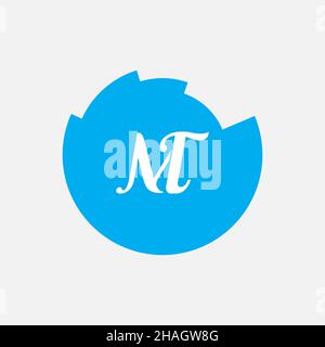 Creative Professional Trendy Letter MT TM Logo Design Stock Photo - Alamy
