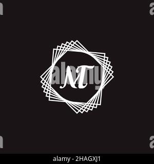 Creative Professional Trendy Letter MT TM Logo Design Stock Photo - Alamy
