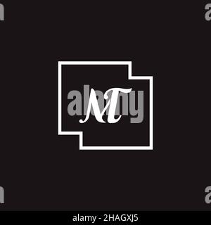 Creative Professional Trendy Letter MT TM Logo Design Stock Photo - Alamy