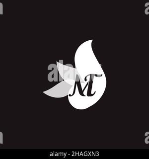 Creative Professional Trendy Letter MT TM Logo Design Stock Photo - Alamy