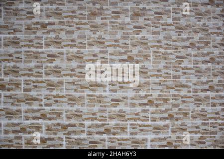 Same stone paving slabs laid out in rows in full frame Stock Photo