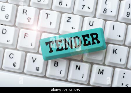 Conceptual caption Tender, Word for showing gentleness kindness and affection sensitive to pain Typing Character Background Story, Creating New Social Stock Photo