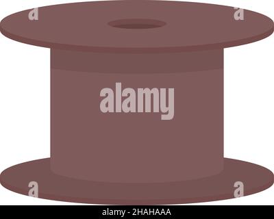 Decorative spool stand semi flat color vector object Stock Vector