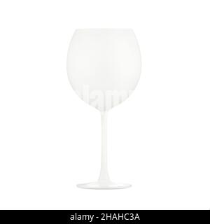 white glass on white background Stock Photo
