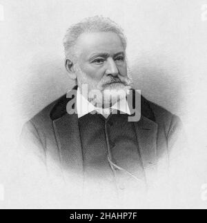 Engraving Of Victor Hugo 1802 1885 French Poet Novelist And