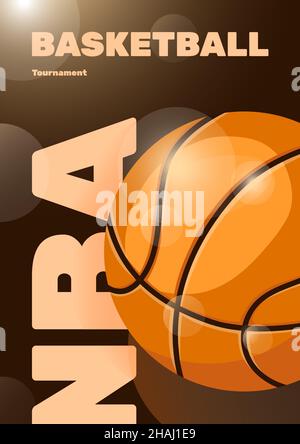 Basketball Poster Vector. Sport Event Announcement. Banner Advertising  Leaflet. Ball. Professional League. Event Flyer Illustration Stock Vector  Image & Art - Alamy, poster basket