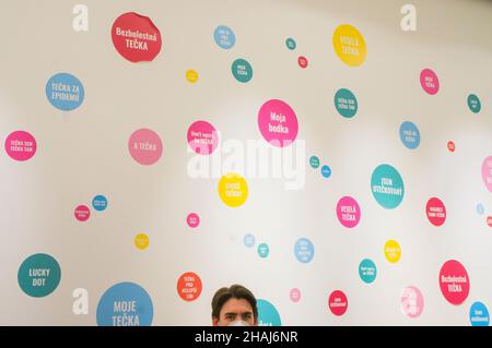 The vaccination center against covid-19 in the Westfield Chodov shopping centre, Prague, Czech Republic, December 13, 2021.   (CTK Photo/Libor Sojka) Stock Photo