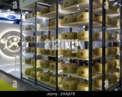 TuttoFood Milan, Italy - 25 October 2021: entrance to the Grana Padano cheese stand Stock Photo