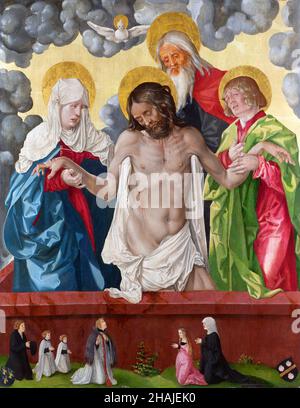 The Trinity and Mystic Pietà by Hans Baldung (1484-1545), oil on oak, 1512 Stock Photo