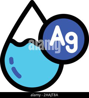 silver faucet water color icon vector illustration Stock Vector Image ...