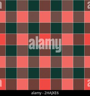 Vector illustration with Scottish vichy seamless pattern. Stock Vector