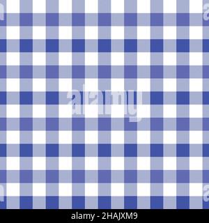Seamless classic gingham background for wallpaper, picnic blanket, tablecloth, etc. Stock Vector