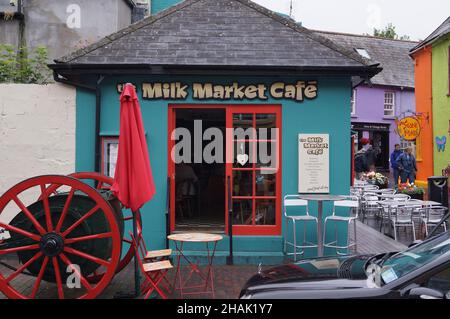 Kinsale, Ireland: a view of the Milk Market Cafe in the town centre Stock Photo