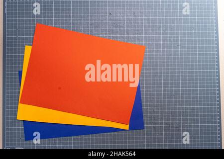 Different colored paper for background Stock Photo