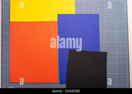 Different colored paper for background Stock Photo