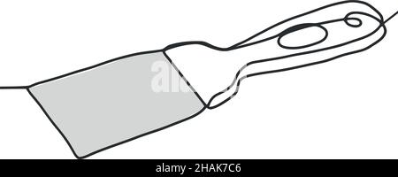 Spatula. Line minimal concept Stock Vector