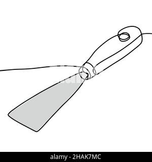 Spatula. Line minimal concept Stock Vector