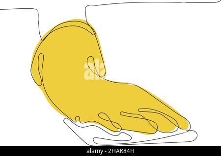 Continuous line draw of cleaning procucts Stock Vector