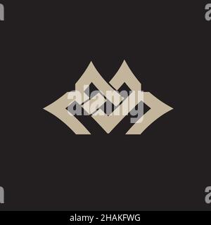 MB, EM EB or MM monogram logo. vector concept. Stock Vector
