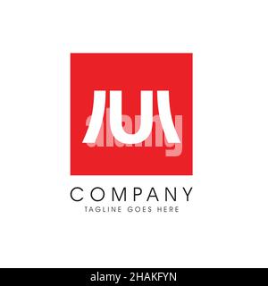 MU monogram logo. letter based vector. minimalist and modern style symbol, perfect fit for brand or corporate identity. can be used as company logo or Stock Vector