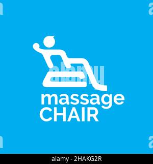 Massage Chair logo icon. Letters MC. Stock Vector
