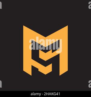 MS monogram ver.2 design letter based logo. Stock Vector