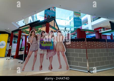 Dec 5 , 2021 People who visited the Korea Travel Fiesta at Ayala Manila Bay Mall, Metro Manila, Philippines Stock Photo