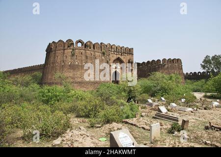 Rohtas Fort, Qila Rohtas fortress in province of Punjab, Pakistan Stock Photo