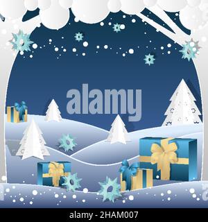 Russian winter tales, Christmas and New Year Stock Vector