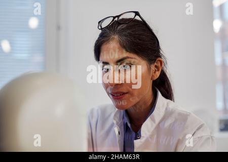 Focused female engineer at work Stock Photo