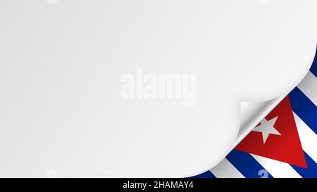 EPS10 Vector Patriotic background with Cuba flag colors. An element of impact for the use you want to make of it. Stock Vector