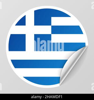 EPS10 Vector Patriotic background with Greece flag colors. An element of impact for the use you want to make of it. Stock Vector