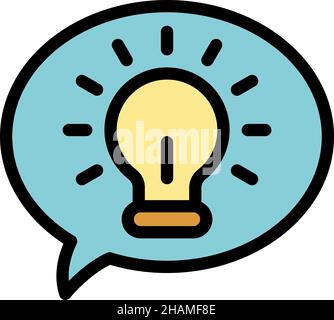 Creative storm icon. Outline creative storm vector icon color flat isolated Stock Vector