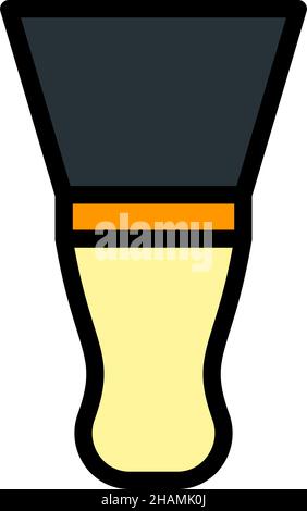 Putty Knife Icon. Editable Bold Outline With Color Fill Design. Vector Illustration. Stock Vector
