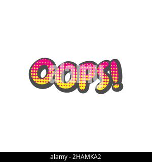 oops comic word Stock Vector Image & Art - Alamy