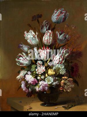 Hans Bollongier, painting, Floral Still Life, 1639 Stock Photo