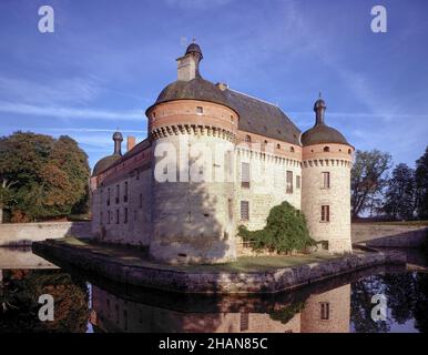 Saint-Germain-Beaupre, Schloß, Blick von Südosten Stock Photo