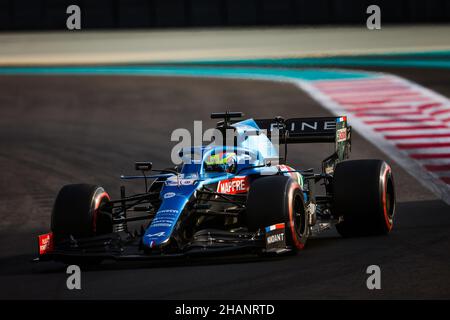 36 PIASTRI Oscar (aus), Alpine F1 A521, action during the 2021 post-season tests from December 14 to 15, 2021 on the Yas Marina Circuit, in Yas Island, Abu Dhabi - Photo Antonin Vincent / DPPI Stock Photo