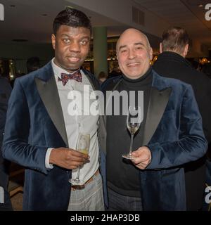 Paris : ' Christmas Party ' par le Prince Jean-Barthélémy Bokassa, ambassadeur du XO Island Brandy la coco Fesse. Stock Photo