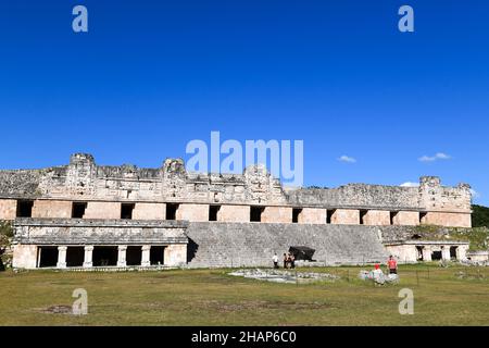 Uxmal is an ancient Maya city located in present-day Yucatan Mexico. It is considered one of the most important Mayan archeological sites Stock Photo