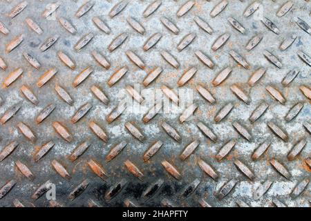 Close-up of a sheet of Checker Plate Stock Photo