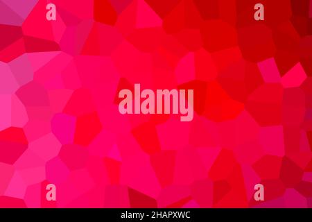 Bright pink mosaic background. Texture of geometric squares for poster, branding, calendar, card, banner, cover, space for your design or text. Stock Vector