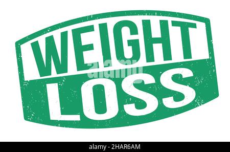 Weight loss grunge rubber stamp on white background, vector illustration Stock Vector